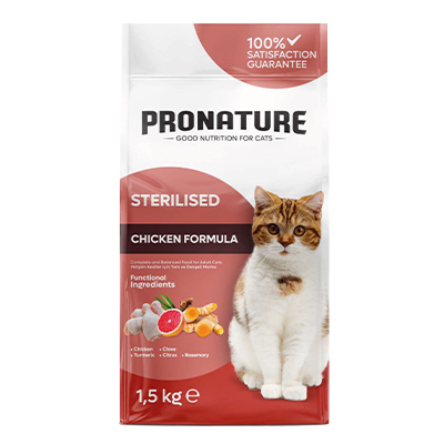 Pronature Sterilised Cat Chicken Formula (Weight Protect) 1,5kg