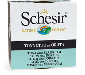 Schesir For Cat Jöle İçerisinde Ton Balıklı ve Çipuralı Kedi Maması 85g