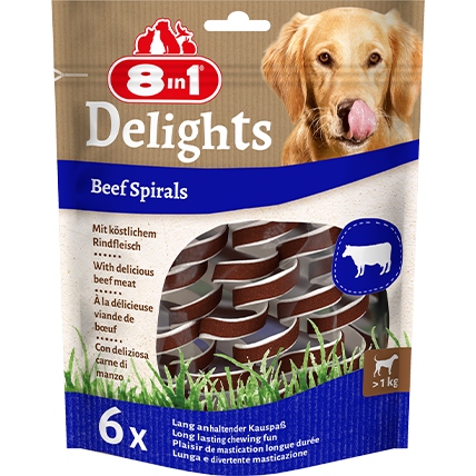 8in1 Delights Beef Spirals