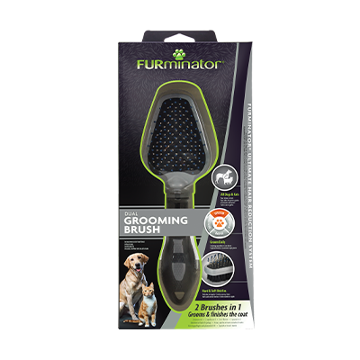 Furminator Çift Taraflı Kedi ve Köpek Fırçası 21cm