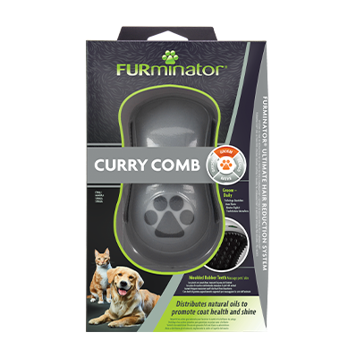 Furminator Curry Kedi ve Köpek Masaj ve Yıkama Fırçası
