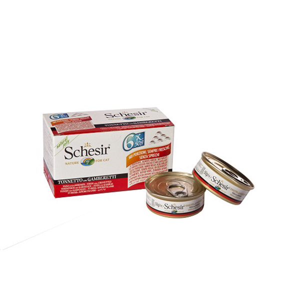 Schesir For Cat Multipack Prawns 50g x 6