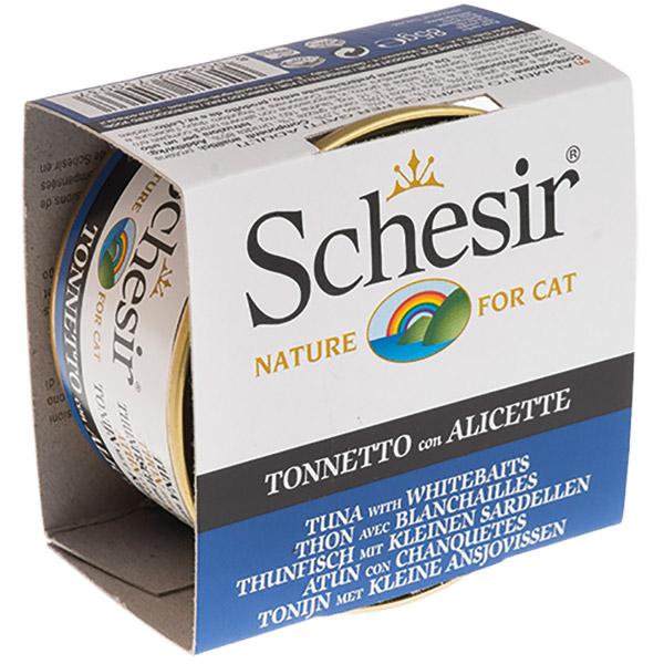 Schesir For Cat Jöle İçerisinde Ton ve Ringa Balıklı Kedi Maması 85g
