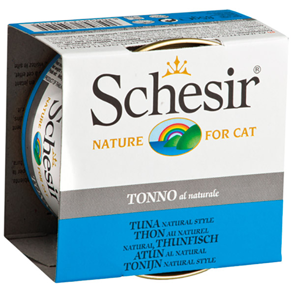 Schesir For Cat Su İçerisinde Ton Balıklı ve Pirinçli Kedi Maması 85g