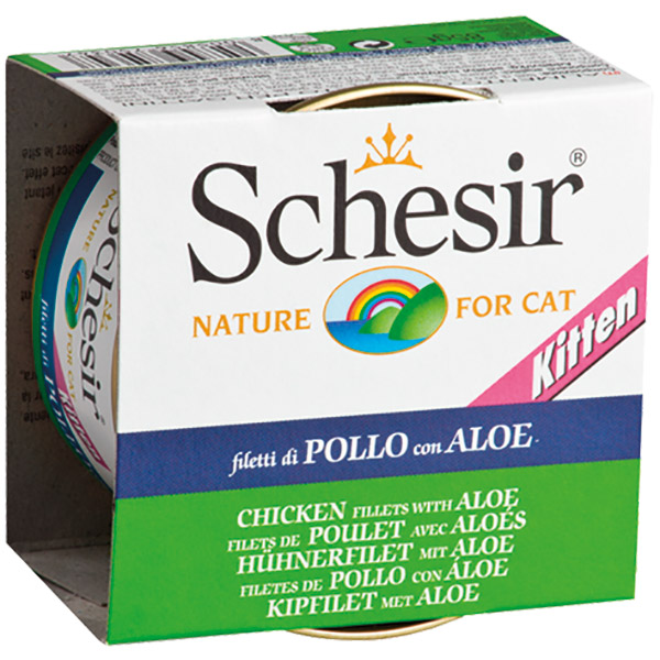 Schesir For Kitten Jöle İçerisinde Tavuk Filetolu ve Aloeli Yavru Kedi Maması 85g