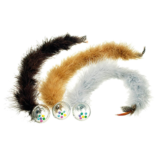 KITTY TÜYLÜ TOP KEDİ OYUNCAĞI