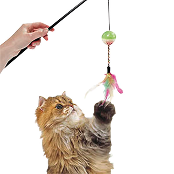 TÜYLÜ TOP KEDİ OLTASI 50 CM