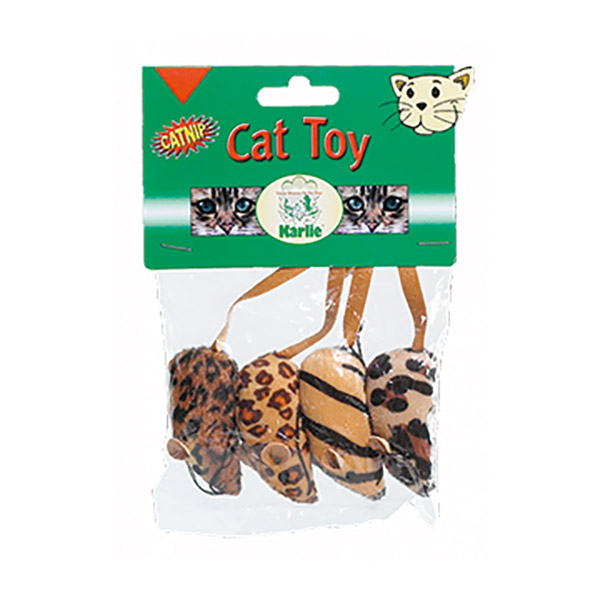 4LÜ LEOPAR PELUŞ FARE 5CM