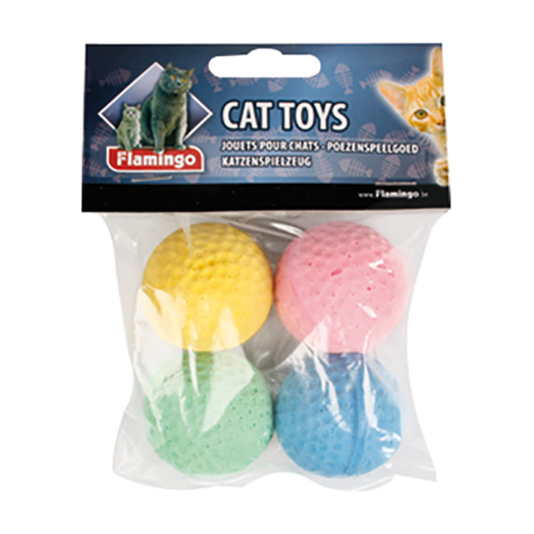 KEDİ YUMUSAK TOP 4'LU