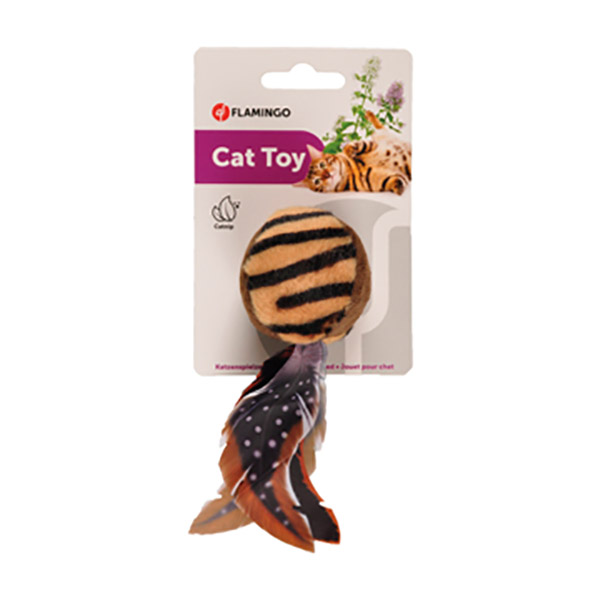 JUNGLE TÜYLÜ TOP KEDİ OYUNCAĞI