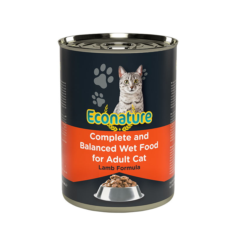 Yetişkin Kediler için Sos içinde Kuzulu Parça Et