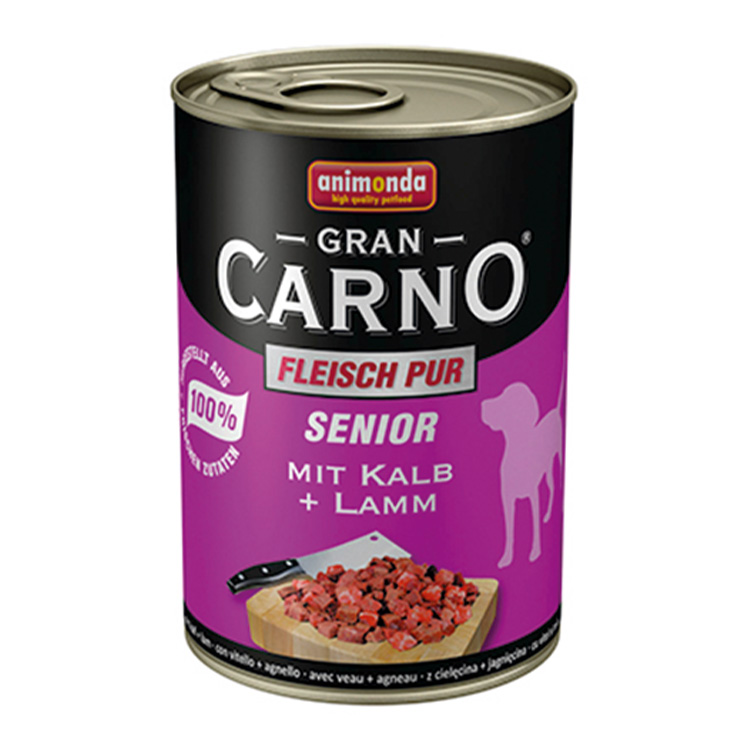 Animonda GranCarno Sığırlı ve Kuzulu Yaşlı Köpek Konservesi 400g - Görsel 2