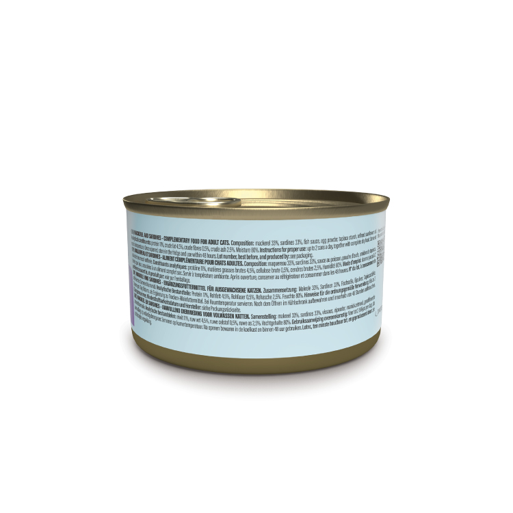 Schesir Tamamlayıcı Sardalya ile Uskumrulu Sos İçinde Kedi Konservesi 70g - Görsel 3