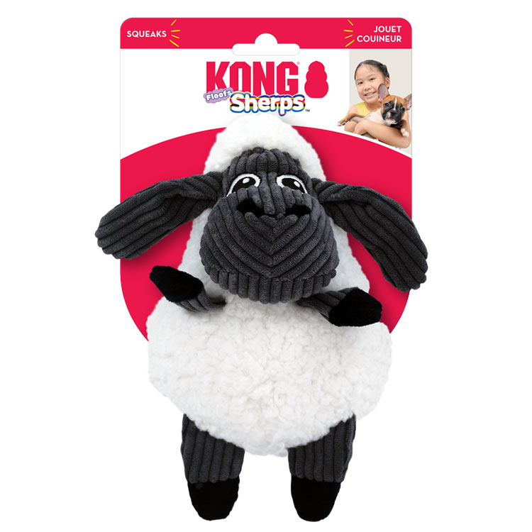 KONG Sherps Kuzu Şeklinde Peluş Köpek Oyuncağı M - Image 2