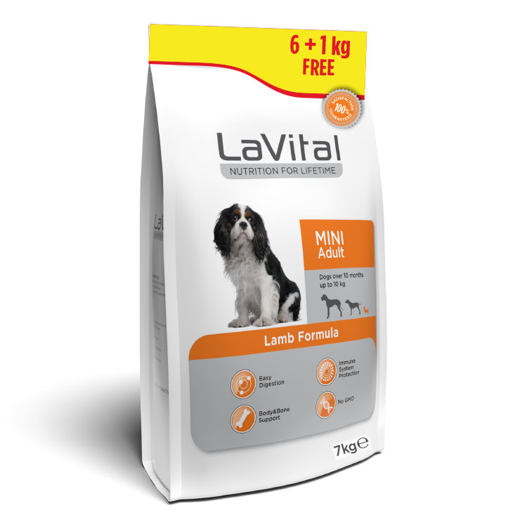 LaVital Kuzu Etli Küçük Irk Yetişkin Köpek Maması 6+1kg Hediyeli - Görsel 2