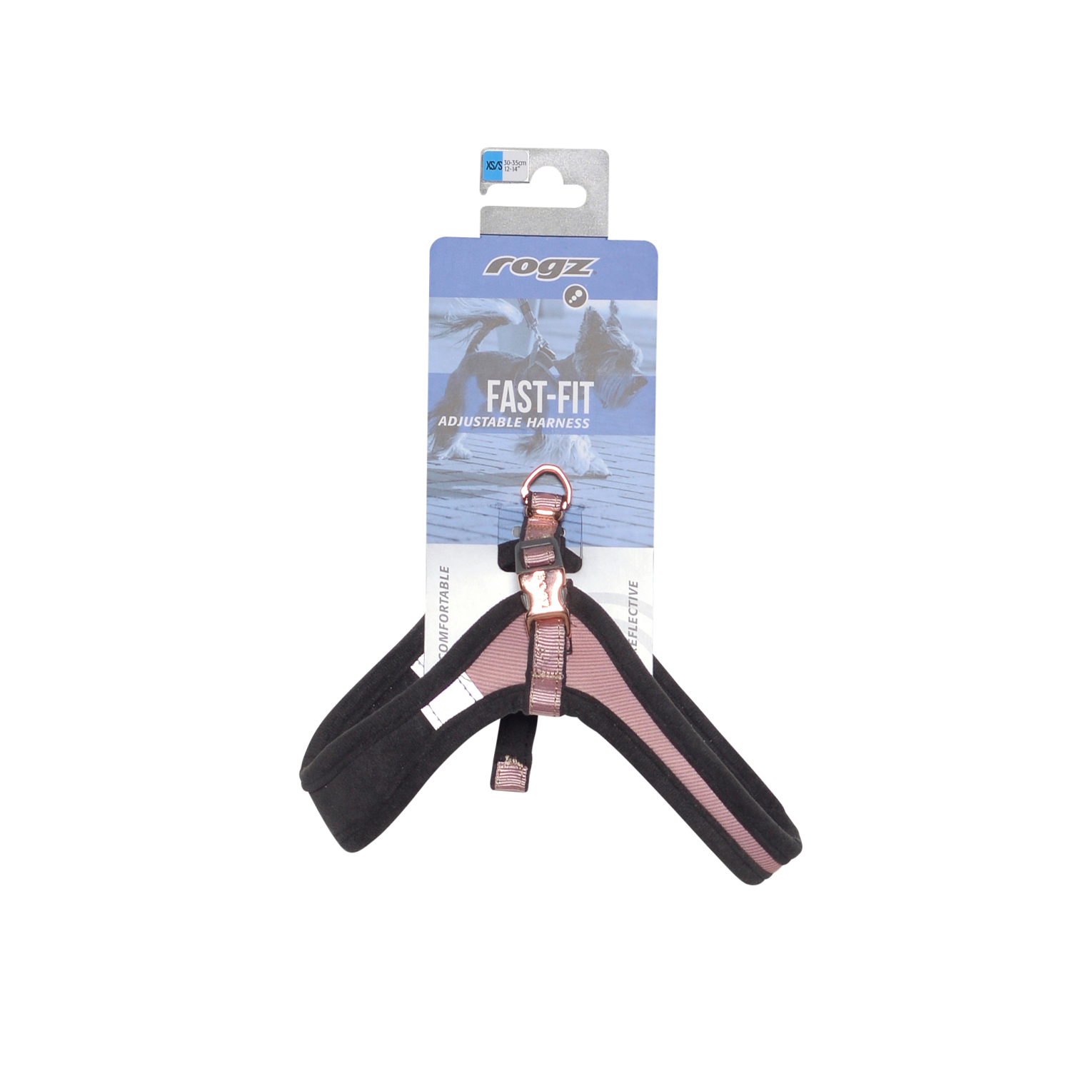 Rogz Urban Fast Fit Tuig Köpek Göğüs Tasması Xsmall - Pembe - Image 3