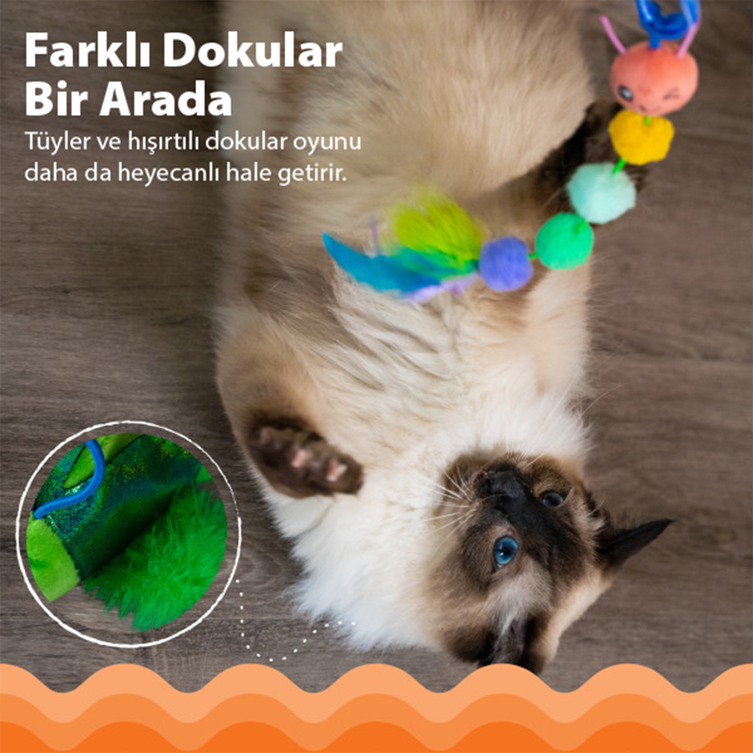 Catstages Tail Teaser Kedi Oltası - Görsel 3