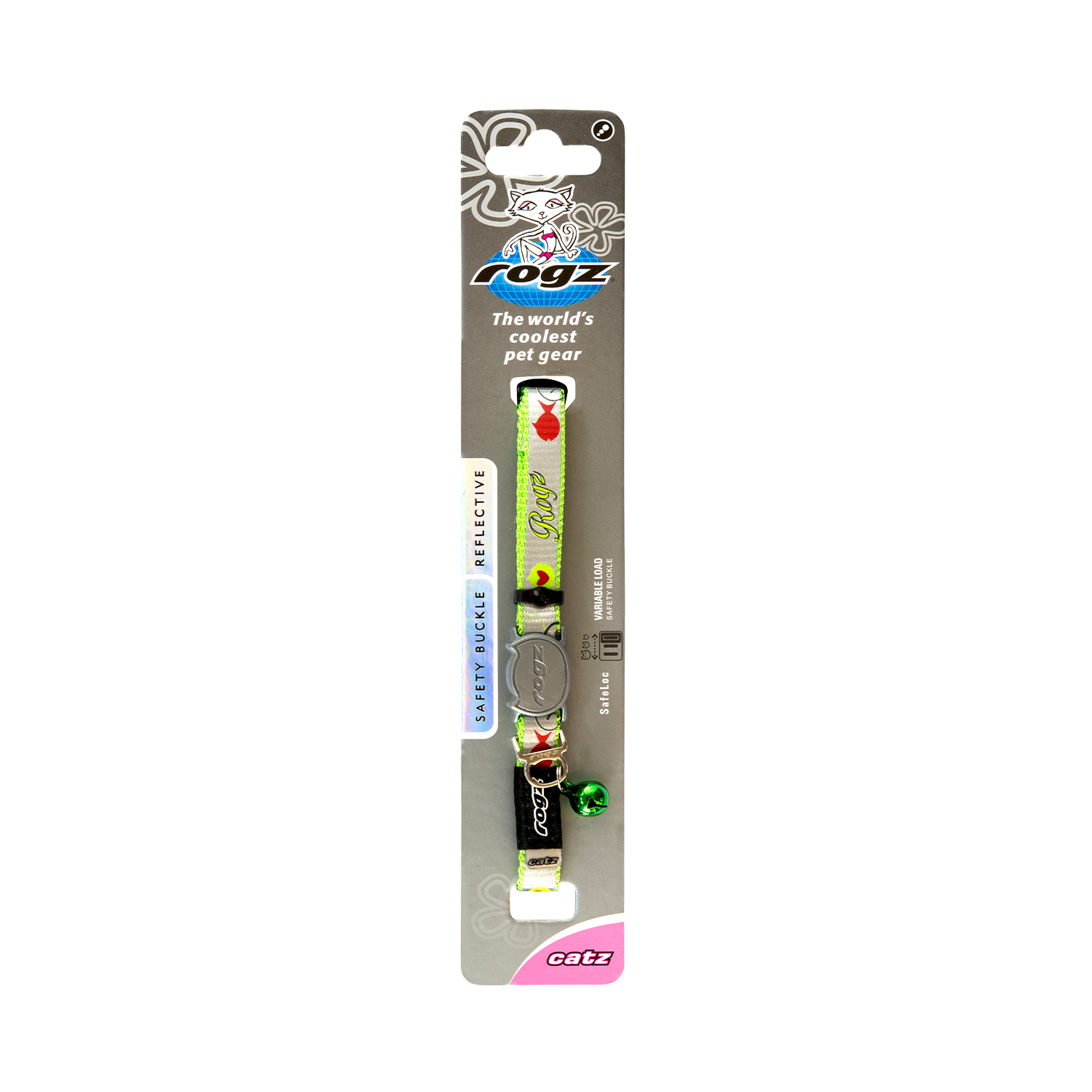 Rogz Catz Reflectocat Collar Kedi Boyun Tasması - Yeşil - Görsel 2